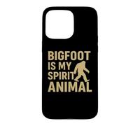 Carcasa para iPhone 15 Pro MAX Bigfoot Is My Spirit Animal Funny Sasquatch Retro Design
