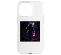 Carcasa para iPhone 15 Pro MAX Bigfoot Sasquatch Breast Cancer Awareness Pink Ribbon