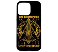 Carcasa para iPhone 15 Pro MAX Bitcoin & Crypto - In Crypto We Trust (Halftone)