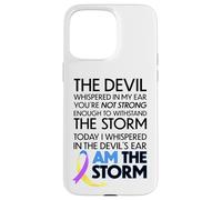 Carcasa para iPhone 15 Pro MAX Bladder Cancer Warriors I Am The Storm, I Will Survive