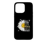 Carcasa para iPhone 15 Pro MAX Blessed by God Loved by Jesus Led by Spirit Faith