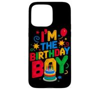 Carcasa para iPhone 15 Pro MAX Bloques de Ladrillos de construcción I'm The Birthday Boy Master Builder