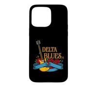 Carcasa para iPhone 15 Pro MAX Blues Guitarrista y Fan de la música Rock o Delta Blues