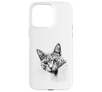 Carcasa para iPhone 15 Pro MAX Bonita Cara de Gato Curiosa para Todos los entusiastas de los Animales