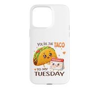 Carcasa para iPhone 15 Pro MAX Bonito diseño gastronómico de You'Re The Taco To My Tuesday