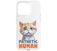 Carcasa para iPhone 15 Pro MAX Bonito gráfico Humano patético de Gato