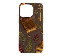 Carcasa para iPhone 15 Pro MAX Botánicos de la Biblioteca de Medianoche