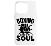 Carcasa para iPhone 15 Pro MAX Boxeador Motivación Defensa Personal