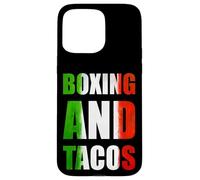 Carcasa para iPhone 15 Pro MAX Boxing and Tacos Latinx The Mexican Style Boxing México