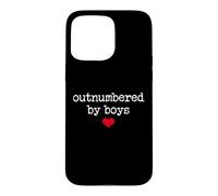 Carcasa para iPhone 15 Pro MAX Boy Mom Outnumbered by Boys Mama,I Love My Sons,Mom of Boys