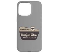 Carcasa para iPhone 15 Pro MAX Bridger-Teton National Forest Wyoming Señal de Bienvenida Vacaciones