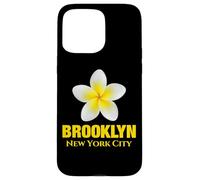 Carcasa para iPhone 15 Pro MAX Brooklyn New York City Tropical Yellow Frangipani Flower