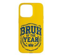 Carcasa para iPhone 15 Pro MAX Bruh of The Year Funny Retro Vintage