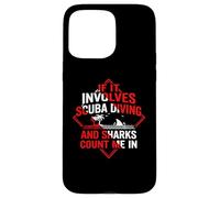 Carcasa para iPhone 15 Pro MAX Buceo | Si Involucra Buceo y Tiburones Cuenta Conmigo