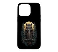 Carcasa para iPhone 15 Pro MAX Búho Nocturnal Bird of Prey Silent Wise Spirit Hunter