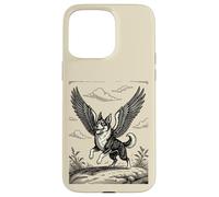 Carcasa para iPhone 15 Pro MAX Caacrinolaas Un Perro Rascal con alas de Griffin