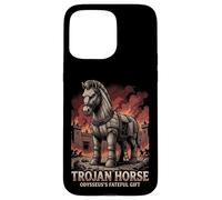 Carcasa para iPhone 15 Pro MAX Caballo de Troya Mitología Griega Antigua Guerra de Odiseo