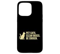 Carcasa para iPhone 15 Pro MAX Cajas limpiadoras para Gatos felinos, dueños de Mascotas, Amantes de los Gatos
