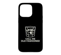 Carcasa para iPhone 15 Pro MAX Call Me Old Fashioned Cocktail Lover Divertido Minimalista
