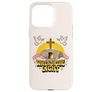 Carcasa para iPhone 15 Pro MAX Caminar en la luz Retro Vintage Dibujos Animados vacío Tumba John 1:7