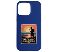 Carcasa para iPhone 15 Pro MAX Camino De Santiago 2026 Vintage Hiking Pilgrim St James