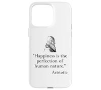 Carcasa para iPhone 15 Pro MAX Camisa de Aristóteles sobre la Felicidad Filosofía de Aristóteles