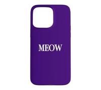 Carcasa para iPhone 15 Pro MAX Camisa That Says Meow: un diseño Que Dice Miau