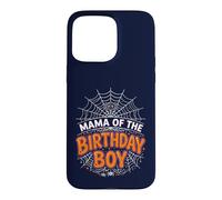 Carcasa para iPhone 15 Pro MAX Camiseta de Fiesta de Halloween con diseño de araña de cumpleaños Mama of The Boy