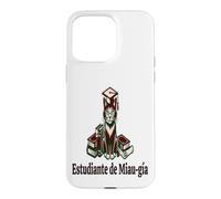 Carcasa para iPhone 15 Pro MAX Camiseta Student of Gato Miau Humor Felino