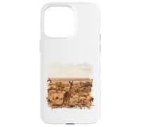 Carcasa para iPhone 15 Pro MAX Canguro Outback Paisaje Fauna Abierta Desierto Escena