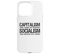 Carcasa para iPhone 15 Pro MAX Capitalismo Vs Socialismo - Divertido Político Antisocialista