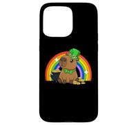 Carcasa para iPhone 15 Pro MAX Capy Saint Patricks Day St Paddy's Green Shamrock Capybara