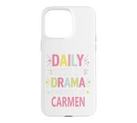 Carcasa para iPhone 15 Pro MAX Carmen Personalized Name Funny Cute Custom Carmen Name