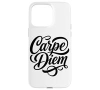 Carcasa para iPhone 15 Pro MAX Carpe Diem aprovecha el día Idioma Latino
