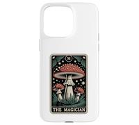 Carcasa para iPhone 15 Pro MAX Carta de Tarot Fly Agaric Amanita Muscaria Mushroom The Magician