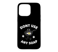 Carcasa para iPhone 15 Pro MAX Cast Iron Skillet Funny Dont Use Any Soap Retro Pan