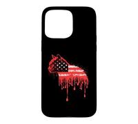 Carcasa para iPhone 15 Pro MAX Cat American Flag USA Drip Graffiti Amante
