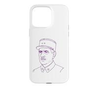Carcasa para iPhone 15 Pro MAX Charles de Gaulle Dibujo