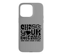 Carcasa para iPhone 15 Pro MAX Chase Your Dreams, White/Black