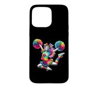Carcasa para iPhone 15 Pro MAX Cheerleader Pom Poms Colorful Outfit Rainbow Tie Dye