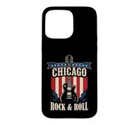 Carcasa para iPhone 15 Pro MAX Chicago Rock and Roll Music City Gráfico