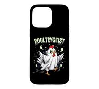 Carcasa para iPhone 15 Pro MAX Chicken Ghost Poultrygeist Halloween Costume Farmer