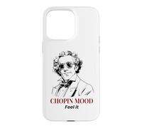 Carcasa para iPhone 15 Pro MAX Chopin Mood Funny Classical Music Frederic Chopin Gafas de Sol