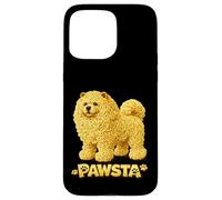 Carcasa para iPhone 15 Pro MAX Chow Chow Spaghetti Fideos Comida Italiana Cachorro Am