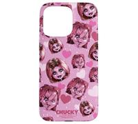 Carcasa para iPhone 15 Pro MAX Chucky and Tiffany Hearts All-Over Print