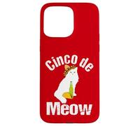 Carcasa para iPhone 15 Pro MAX Cinco de Meow - Fun Beer Taco Cat Cinco de Mayo