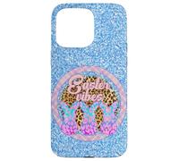 Carcasa para iPhone 15 Pro MAX Círculo a Cuadros con diseño de Leopardo con diseño de Tres Conejos de Easter Vibes