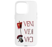 Carcasa para iPhone 15 Pro MAX Cita de Julio César Veni Vidi Vici Legión Romana Águila Águila