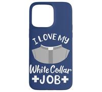 Carcasa para iPhone 15 Pro MAX Cita Pastor I Love My White Collar Job Christian Believer