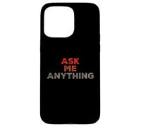 Carcasa para iPhone 15 Pro MAX Citas Divertidas de Profesores sarcásticos Pregúntame Cualquier Cosa